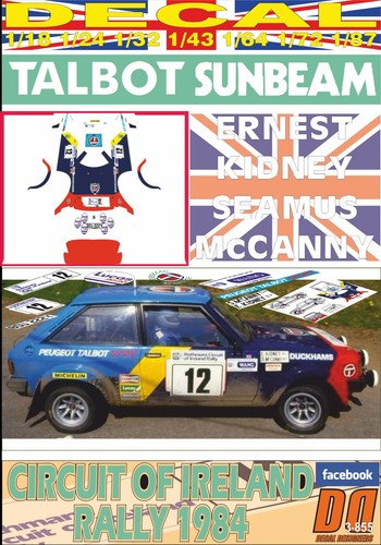 Decal talbot sunbeam lotus - talbot,