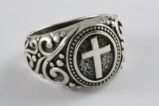 Bague Templier Croisée Biker
