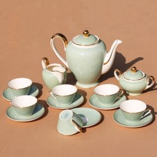 Ancien service à café complet 6 tasses Villeroy & Boch M.Saar modèle Rhône