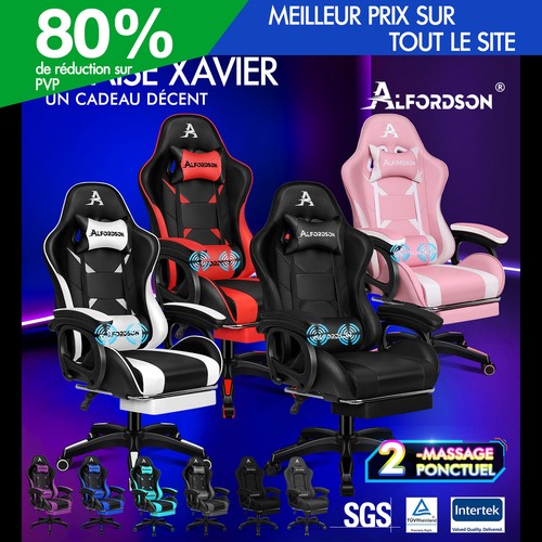 Alfordson chaise gaming avec - chaise,