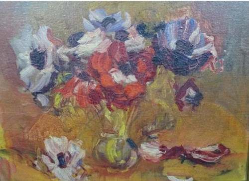Tableau ancien huile nature - ancien,