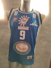 MAILLOT BASKET DE MATCH PORTE GRUSZCZYNSKI N° 9 LATTES-MONTPELLIER T M BEL ETAT