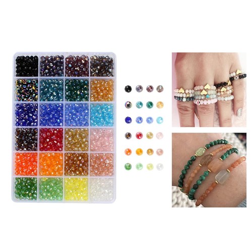 Perles rocaille cristal - perles,