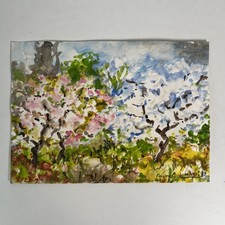 Tableau aquarelle paysage - aquarelle,,