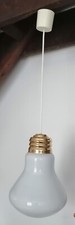 ANCIEN LUSTRE PLAFONNIER SUSPENSION DESIGN VINTAGE AMPOULE ANNÉE 70 INGO MAURER