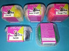 Lot 5 pots jaune Rose dragée Rouge fluo Noir Vert Fimo WePAM porcelaine froide 