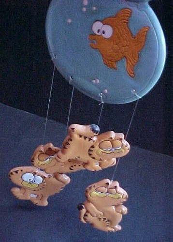 Vintage garfield ceramic wind - garfield,