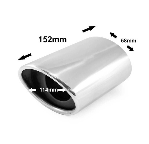 Chrome exhaust tip - chrome, tail