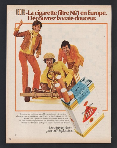 Publicite 1972 cigarettes - 1972, hb
