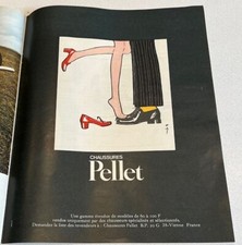Publicité de presse Chaussures Pellet Gruau french press Ad 1969