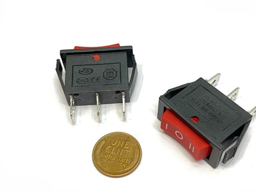 Pieces rocker switch red - pieces,