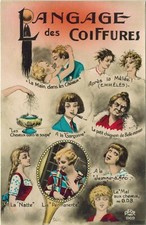 CP Carte Postale  Le langage des coiffures humour Ed.Dédé 1969