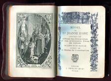 Roman Missal Illustrated Joan of Arc Prayer Book Decorated Leather Cover 1924