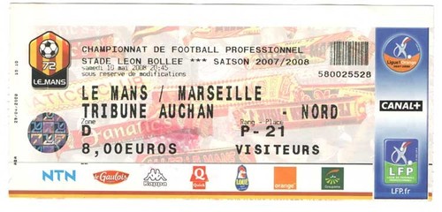 Billet place om olympique - billet, /