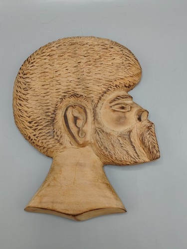 Sculpture bois tête - 🍀sculpture, en
