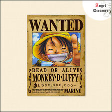 Poster One Piece Wanted Luffy