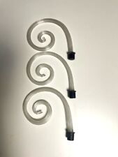 Trois Pièces Verre Lustre Murano Barovier Attache Diamètre