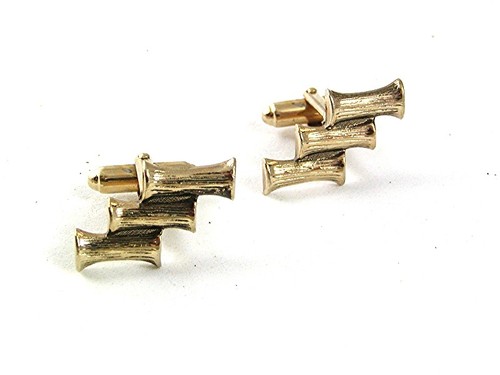 Vintage goldtone bamboo - goldtone,