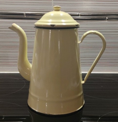 Ancienne cafetière émaillée - ancienne,