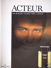 PUBLICITÉ 1989 ACTEUR LORIS AZZARO UN REGARD TOURNÉ VERS L'AVENIR - ADVERTISING