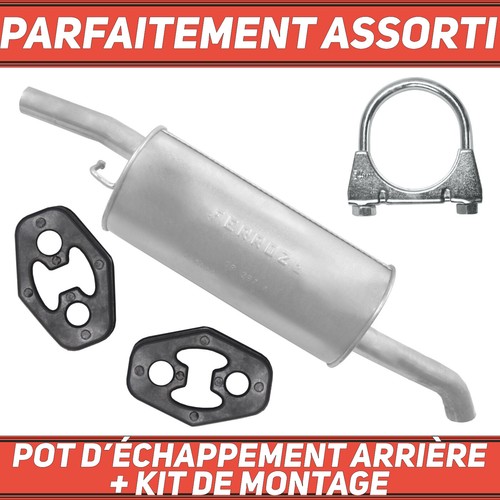 Pot échappement arrière - pot,