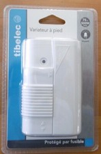 TIBELEC VARIATEUR A PIED BLANC