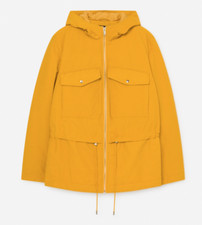 Parka/Trench à Capuche Lefties Coton Mélangé Jaune T.S NEUF+ETQ