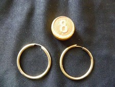 boucle oreilles créoles or 18 carats