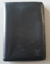 PORTEFEUILLE CUIR LOUIS VUITTON - EPI NOIR VINTAGE - 15*11CM