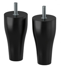 Pack de 2 pieds IKEA KABBARP pour armoire de table BESTA, noir, 4" (10 cm)