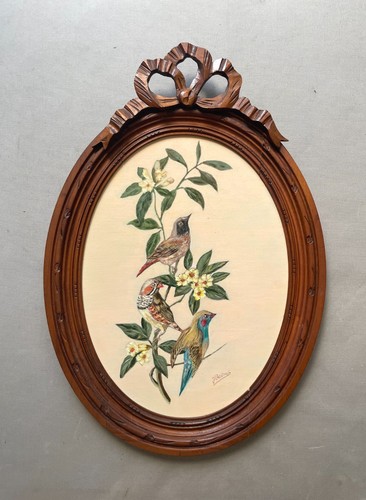 Oiseaux exotiques huile sur - huile,