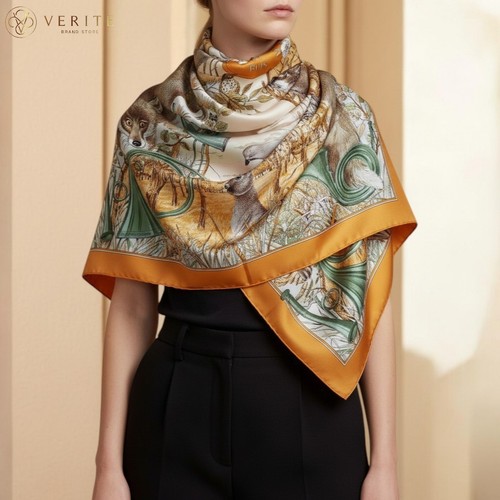 Rare vintage foulard soie - vintage,