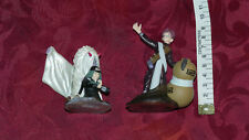 MANGA /LOT 2 FIGURINES RESINE NARUTO SHIPPUDEN /SUR PIED CHINA 2005 HAUT 9&7CM 