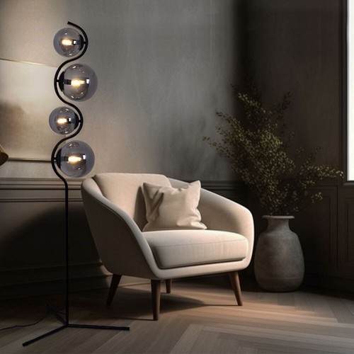 Lampe sur pied verre - lampe,
