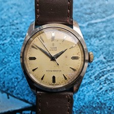 Montre Homme Vintage Tudor Oyster à Remontage Main Cadran Nid d'abeille Ref...