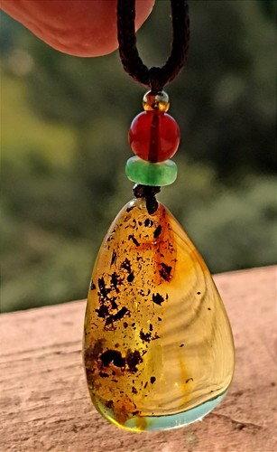 Pendentif ambre baltique - de,