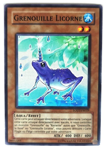 Carte grenouille - yu-gi-oh!,