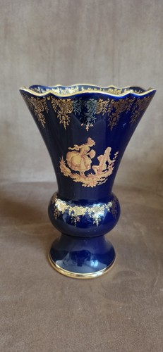 Vase bleu porcelaine - ,