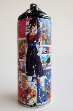 SPACO signed  DRAGON BALL  bombe AEROSOL  graffiti pop STREET ART MANGAS animé