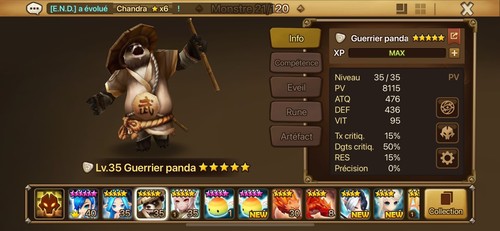 Summoner war light panda - war,