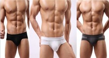 SLIP RESPIRANT NOIR BLANC GRIS M L XL SEXY HOMME MAN UNDERWEAR BRIEF DESSOUS