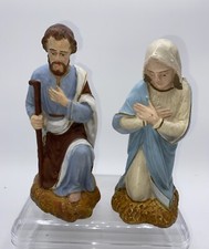 Santon DEVINEAU Marie et Joseph   18 cm de haut Taille 7