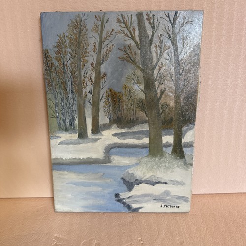 Hst huile sur toile - toile, forêt