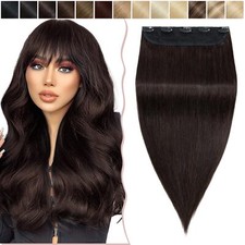 Extension Cheveux a Clip Meche - Une Pièce avec 5 Clips - Extension Clip Chev...