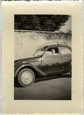 PHOTO ANCIENNE - VINTAGE SNAPSHOT - VOITURE AUTOMOBILE GALERIE HOMME - CAR