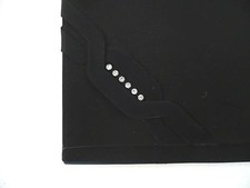 Sac pochette noir  chainette argentée soirée avec miroir femme