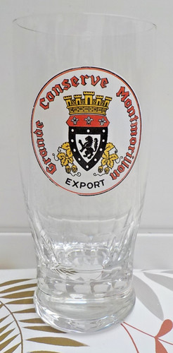 Verre emaille ancien biere - ancien,