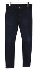 Jean Levi's 519 Homme W30/~L29 Denim Bleu Ajusté Zip Fly Étiré Foncé