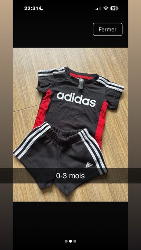 Adidas ensemble bébé 3 - ensemble, 0-3