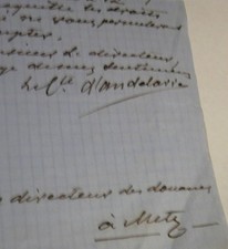 D'Andelarre. Bade, Grand Duché. Rayonneur Sarcloir et Planteur. Longwy. 1861.